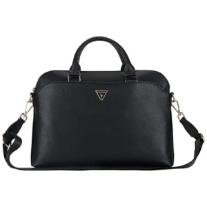 Kup Guess Buzunar cu fermoar texturat Logo triunghi 15" negru - GUE4512 - {ean13} - Sklep Home Screen