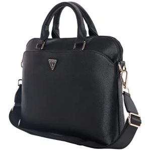 Kup Guess Buzunar cu fermoar texturat Logo triunghi 15" negru - GUE4512 - {ean13} - Sklep Home Screen