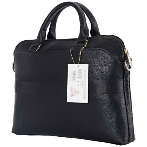 Kup Torba Guess Grained Zipper Pocket Triangle Logo 15" czarny - GUE4512 - {ean13} - Sklep Home Screen
