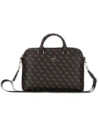 Guess Neue 4G Reißverschluss-Taschen Dreieckslogo 15" schwarz