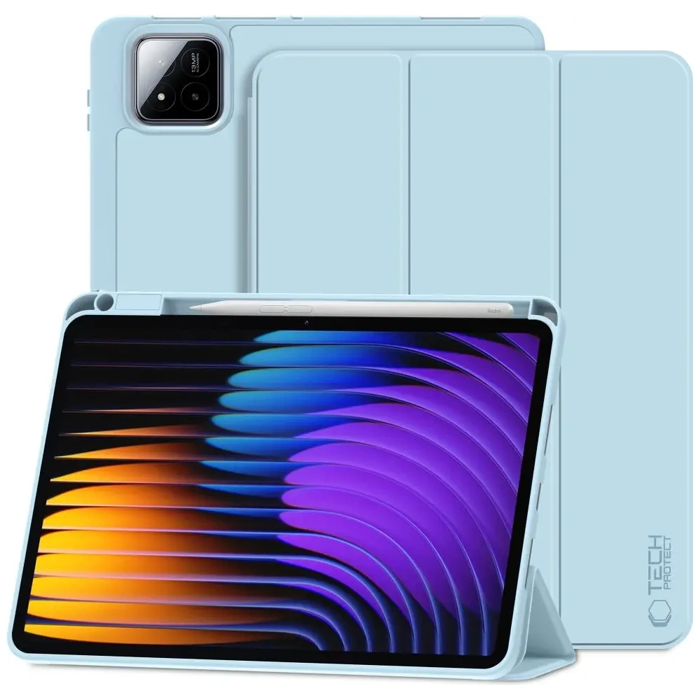 Etui Tech-Protect SmartCase Pen Xiaomi Pad 7 / 7 Pro Sky Blue