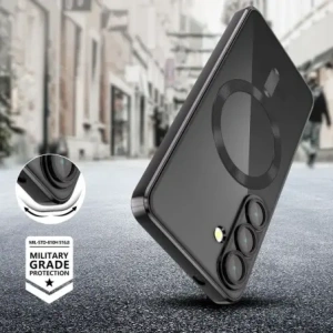 Buy Case Tech-Protect Magflex MagSafe Samsung Galaxy S25 Edge Shiny Black - THP4071 - {ean13} - Home Screen Store Europe