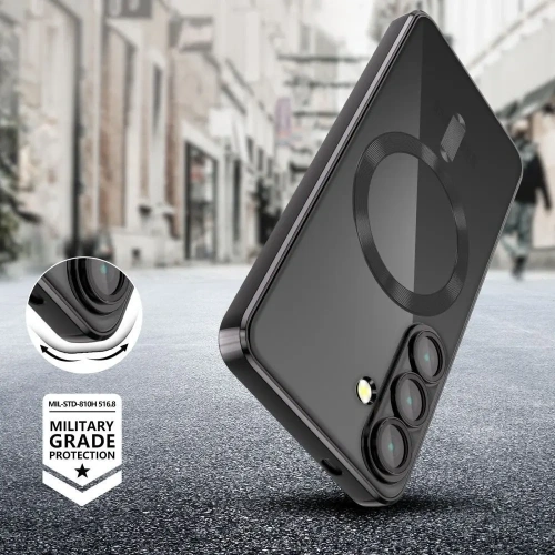 Buy Case Tech-Protect Magflex MagSafe Samsung Galaxy S25 Edge Shiny Black - THP4071 - {ean13} - Home Screen Store Europe