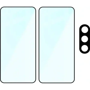 Buy Bizon Edge 2 Pack 2x tempered glass + 1x lens protection Samsung Galaxy A56 5G - BIZ8913 - {ean13} - Home Screen Store Europe