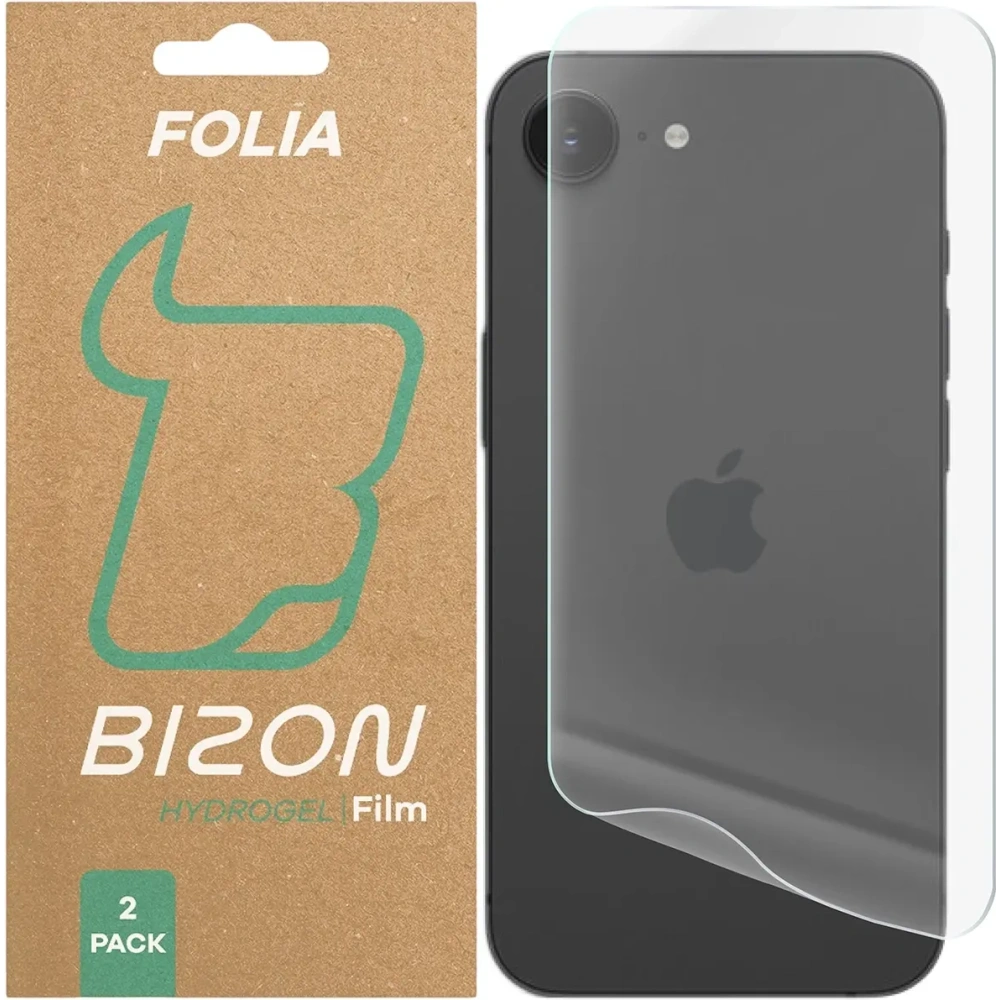 Folia hydrożelowa na tył Bizon Glass Hydrogel do Apple iPhone 16e [2 PACK]