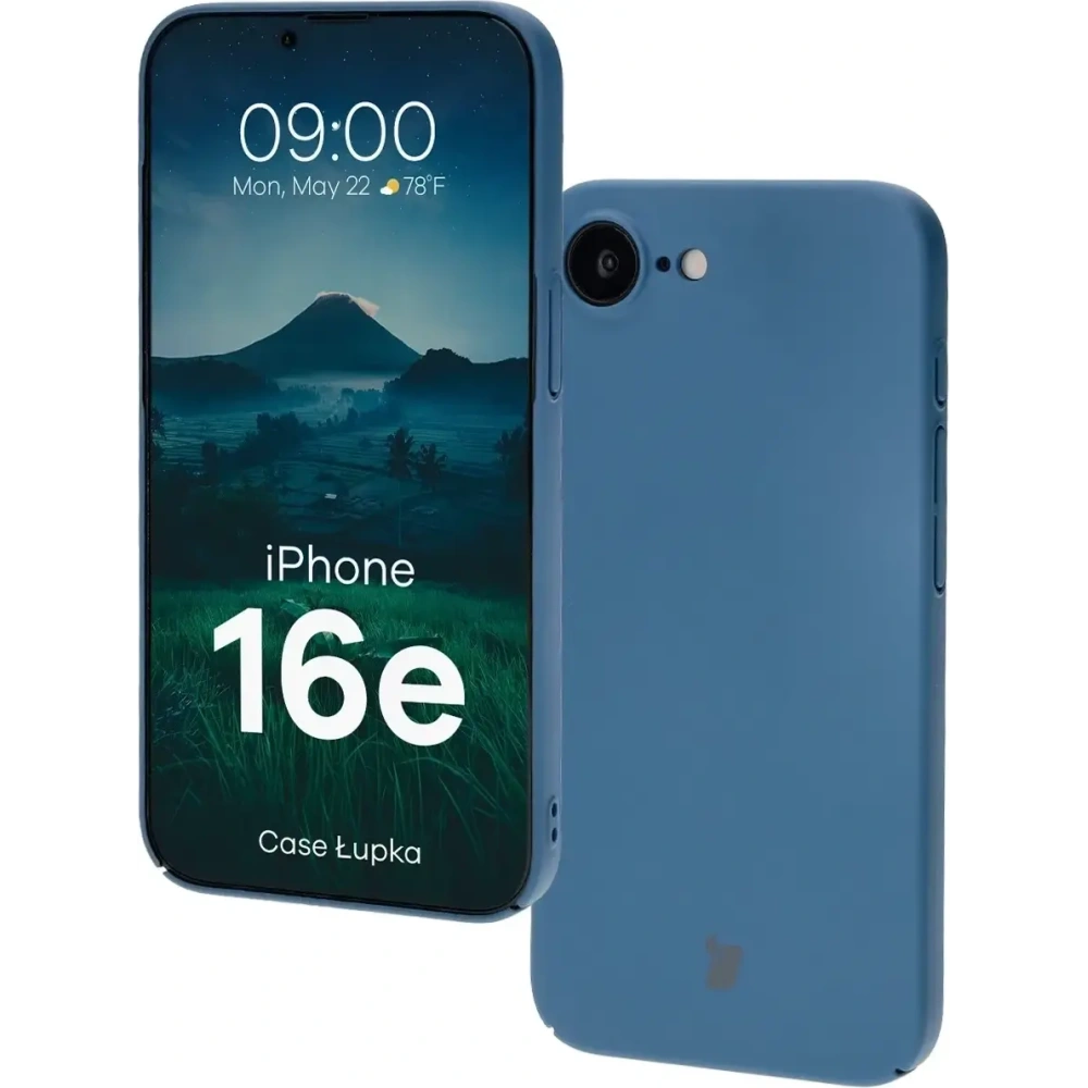 Etui Bizon Case Łupka do Apple iPhone 16e niebieskie