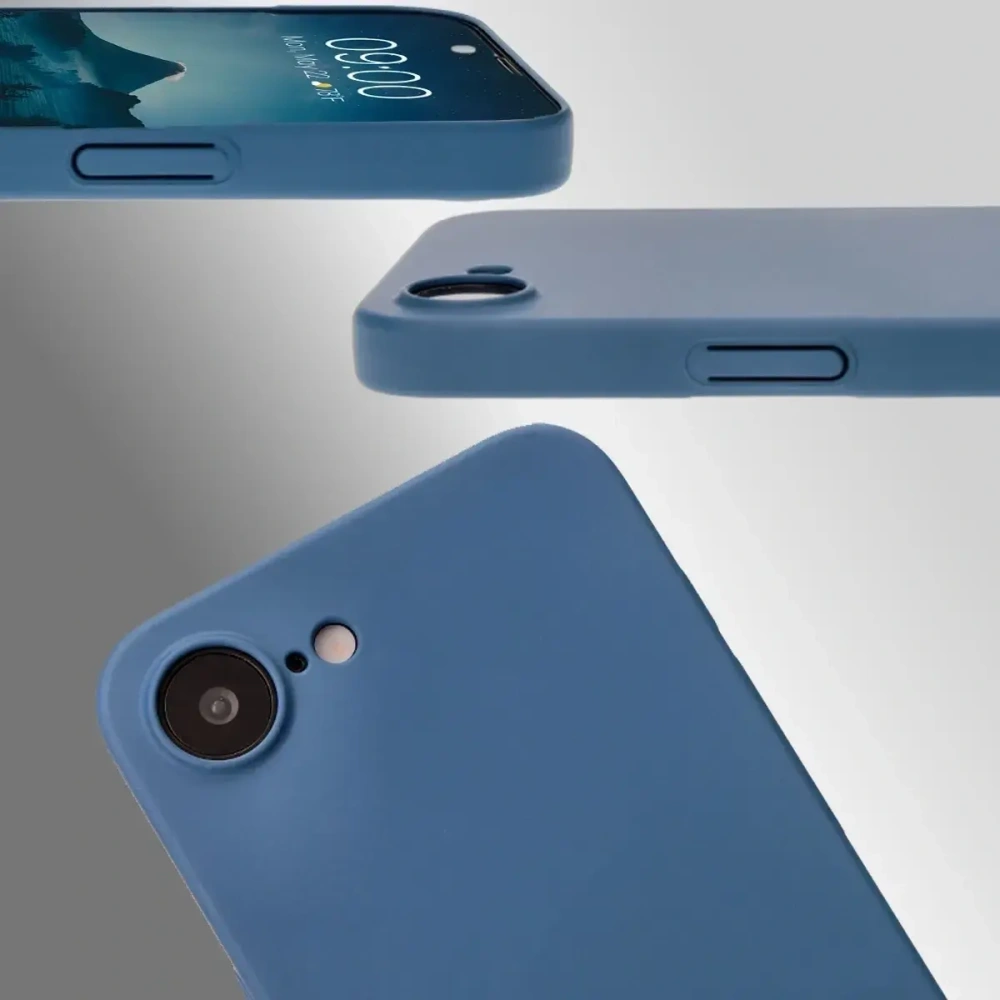 Etui Bizon Case Łupka do Apple iPhone 16e niebieskie