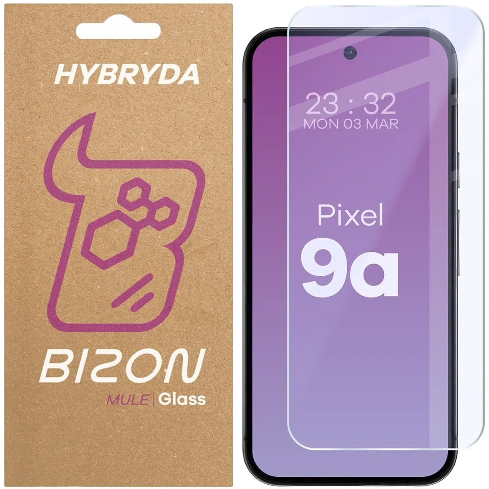 Elastyczne szkło hybrydowe Bizon Glass Mule do Google Pixel 9a