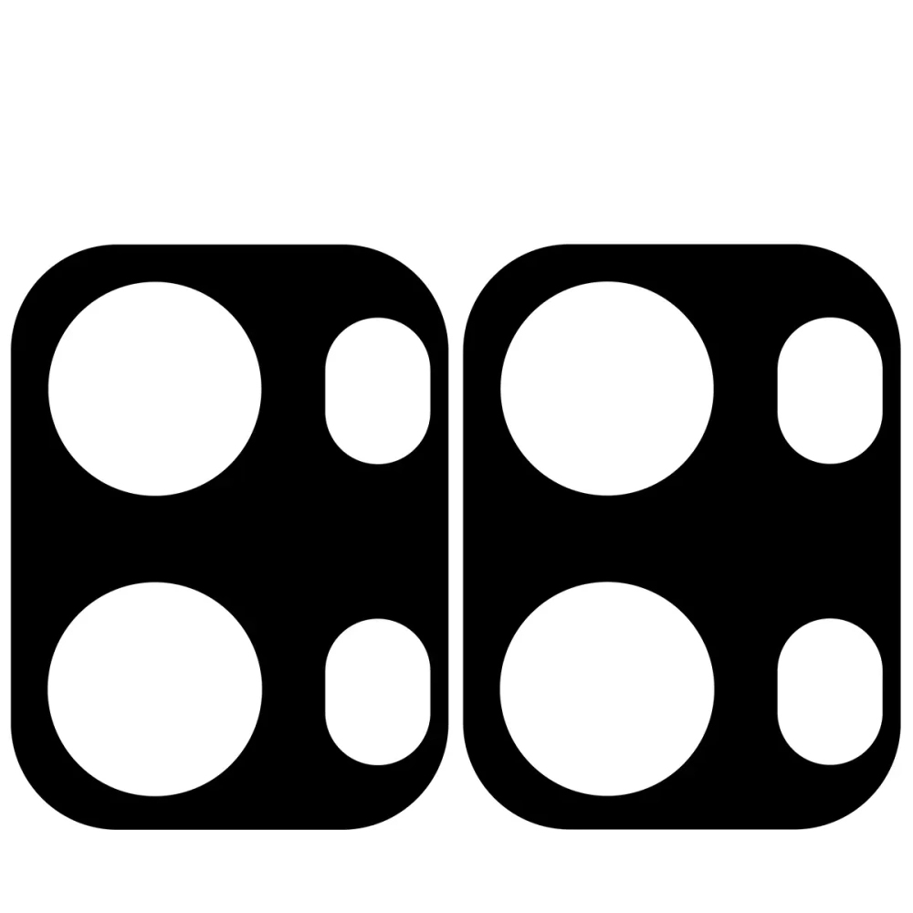 Szkło na aparat Bizon Glass Lens do Oppo Reno13 Pro [2 PACK]