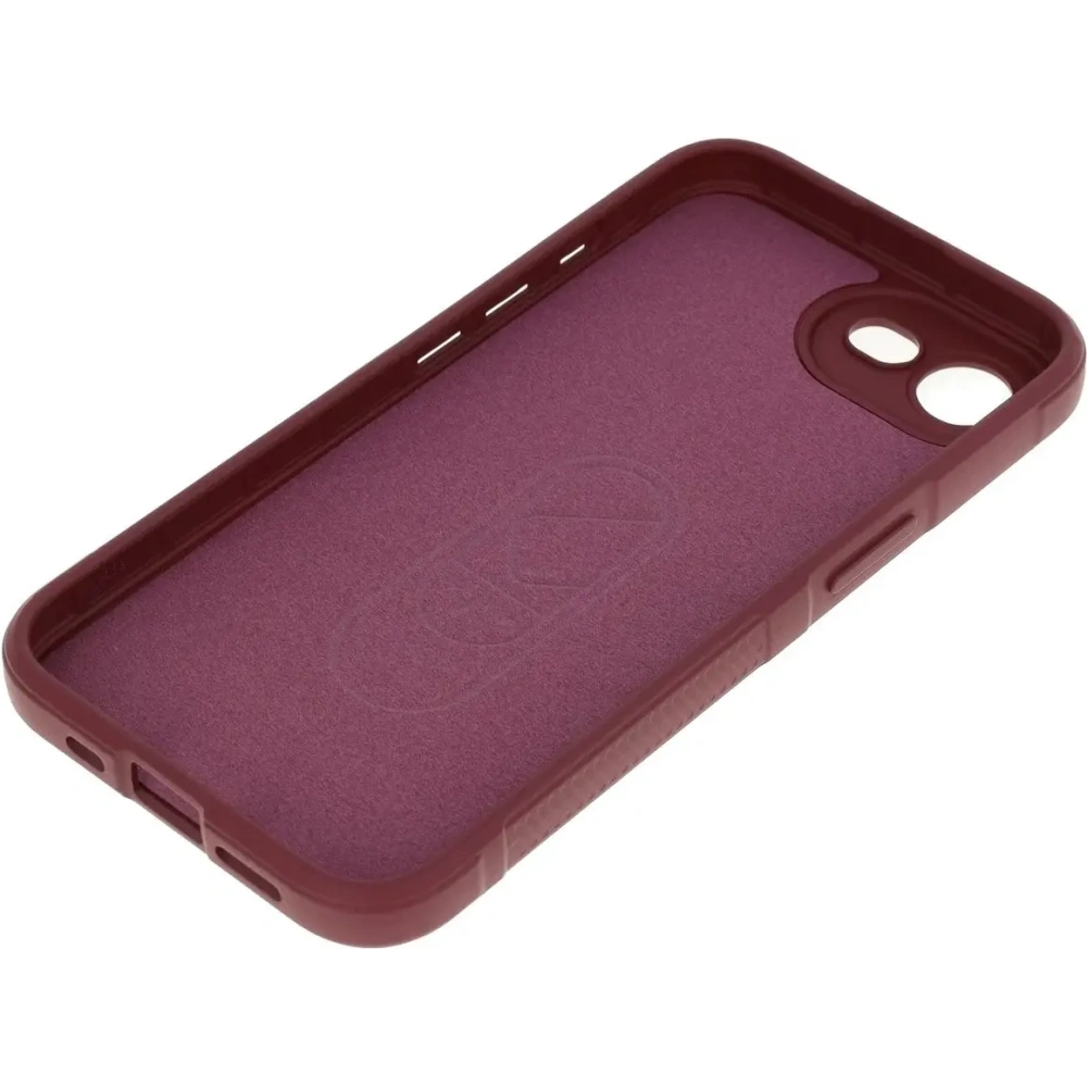 Pancerne etui Bizon Case Tur do Apple iPhone 16e burgundowe