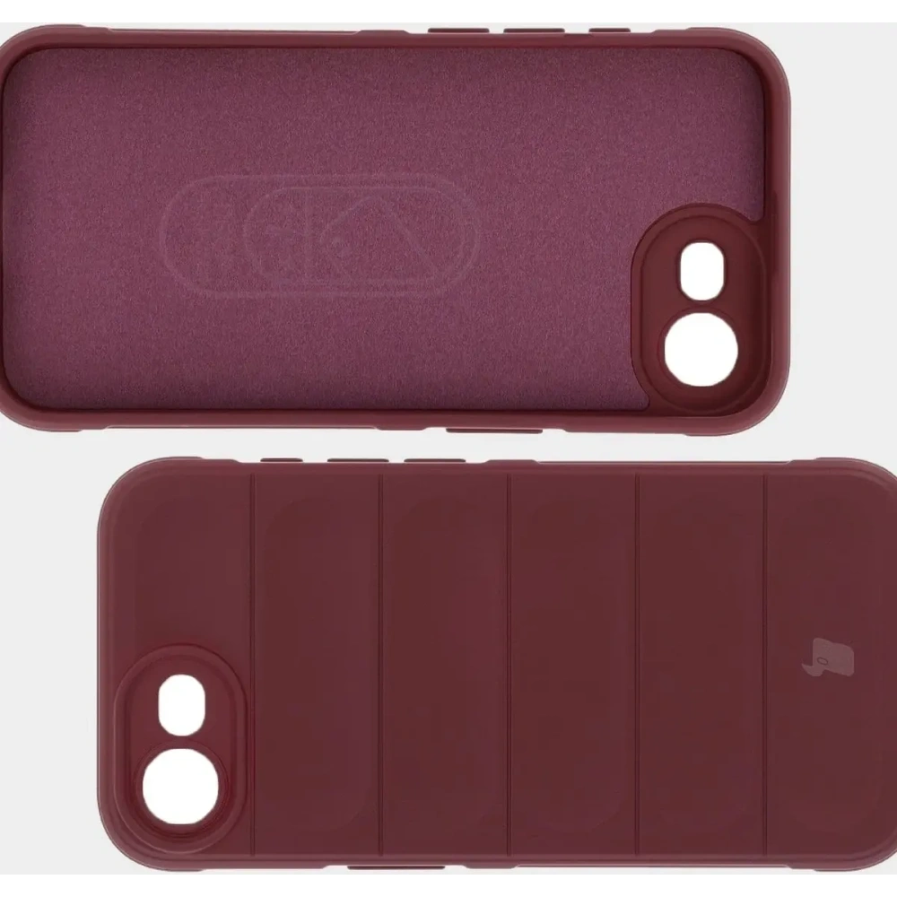 Pancerne etui Bizon Case Tur do Apple iPhone 16e burgundowe