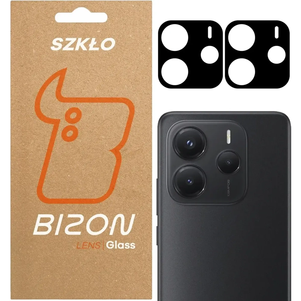 Szkło na aparat Bizon Glass Lens do Xiaomi Redmi Note 14 5G [2 PACK]
