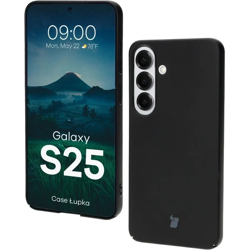 Etui Bizon Case Łupka do Samsung Galaxy S25 czarne