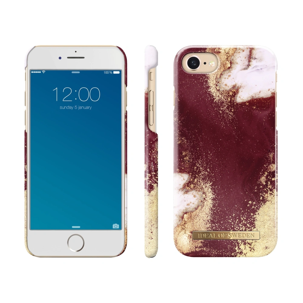 Etui iDeal Of Sweden Apple iPhone 6/6s/7/8 (Golden Burgundy Marble)