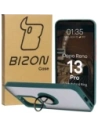 Kup Caz Bizon Hybrid Ring Oppo Reno13 Pro fumuriu cu un cadru verde închis - BIZ8930 - {ean13} - Sklep Home Screen