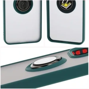 Buy Bizon Case Hybrid Ring Oppo Reno13 Pro smoky with a dark green frame - BIZ8930 - {ean13} - Home Screen Store Europe