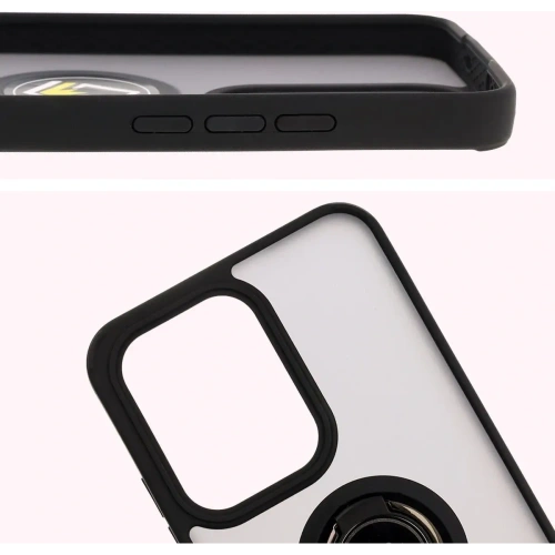 Buy Bizon Case Hybrid Ring Oppo Reno13 Pro smoked with a black frame - BIZ8931 - {ean13} - Home Screen Store Europe