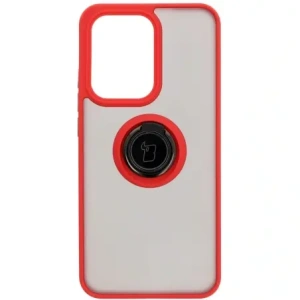 Kup Etui z uchwytem na palec Bizon Case Hybrid Ring do Oppo Reno13 Pro przydymione z czerwoną ramką - BIZ8932 - {ean13} - Sklep Home Screen