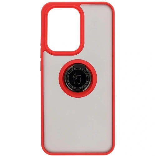 Buy Bizon Case Hybrid Ring Oppo Reno13 Pro smoky with a red frame - BIZ8932 - {ean13} - Home Screen Store Europe