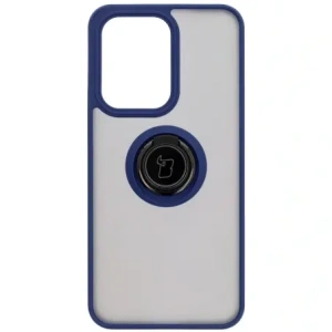 Kup Etui z uchwytem na palec Bizon Case Hybrid Ring do Oppo Reno13 Pro przydymione z granatową ramką - BIZ8933 - {ean13} - Sklep Home Screen