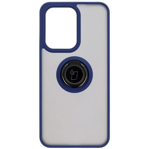 Buy Bizon Case Hybrid Ring Oppo Reno13 Pro smoky with a navy blue frame - BIZ8933 - {ean13} - Home Screen Store Europe