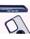 Buy Bizon Case Hybrid Ring Oppo Reno13 Pro smoky with a navy blue frame - BIZ8933 - {ean13} - Home Screen Store Europe