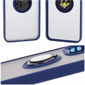 Kup Etui z uchwytem na palec Bizon Case Hybrid Ring do Oppo Reno13 Pro przydymione z granatową ramką - BIZ8933 - {ean13} - Sklep Home Screen