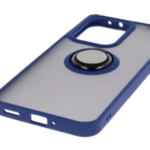 Kup Etui z uchwytem na palec Bizon Case Hybrid Ring do Oppo Reno13 Pro przydymione z granatową ramką - BIZ8933 - {ean13} - Sklep Home Screen