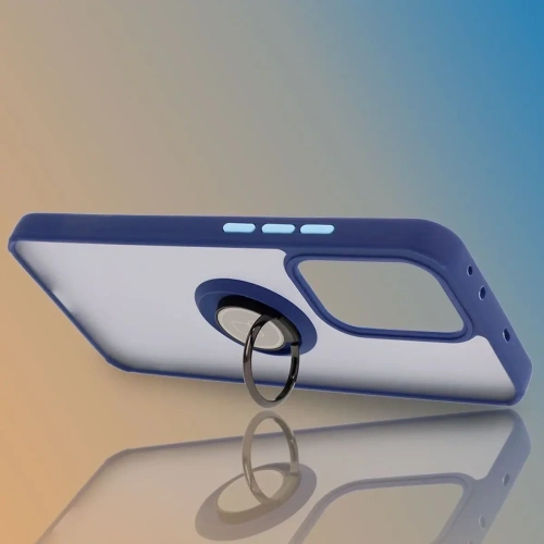 Kup Bizon Case Hybrid Gyűrű Oppo Reno13 Pro füstös színben, tengerészkék kerettel - BIZ8933 - {ean13} - Sklep Home Screen