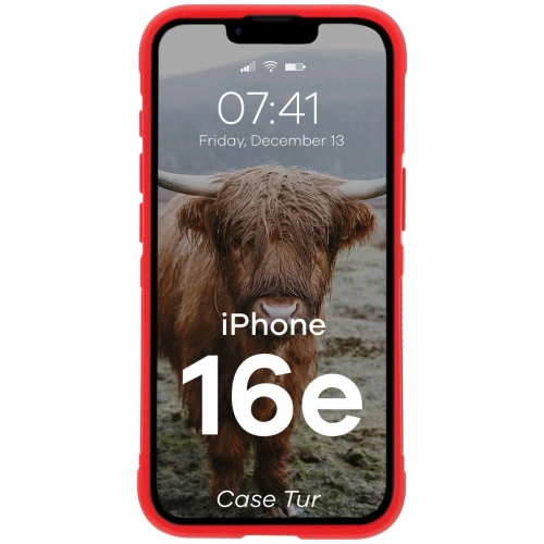 Buy Armored case Bizon Case Tur for Apple iPhone 16 in red - BIZ8934 - {ean13} - Home Screen Store Europe