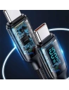 Kup [CR] Kabel USAMS U78 USB-C/USB-C LED 3m 100W Fast Charging czarny/black US-SJ559 - OT-875 - {ean13} - Sklep Home Screen