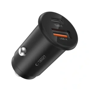Kup Ładowarka samochodowa Tech-Protect CC02 2-port Car Charger USB-A, USB-C PD 35W / QC 3.0 Black - THP4079 - {ean13} - Sklep Home Screen