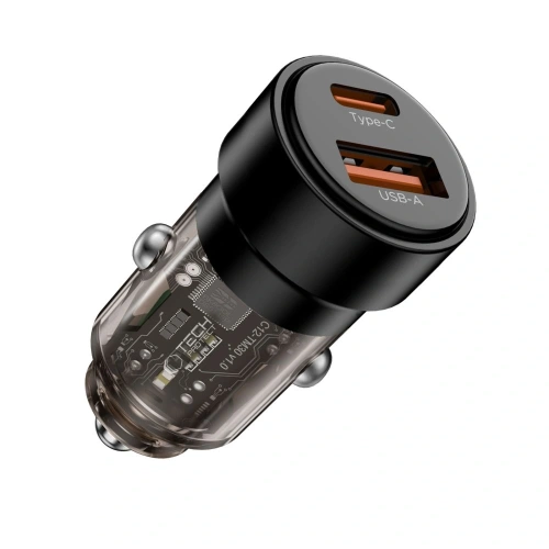 Kup Tech-Protect CC03 2-Port Auto-Ladegerät USB-A, USB-C PD 75W Schwarz - THP4080 - {ean13} - Sklep Home Screen