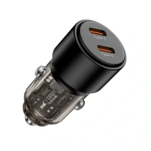 Kup Ładowarka samochodowa Tech-Protect CC03 2-port 2xUSB-C Car Charger PD 100W Black - THP4081 - {ean13} - Sklep Home Screen