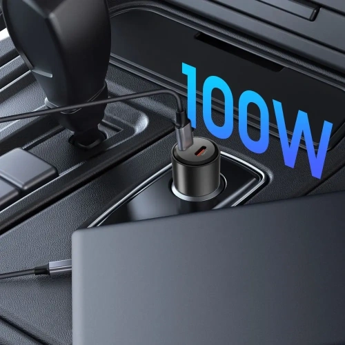 Kup Ładowarka samochodowa Tech-Protect CC03 2-port 2xUSB-C Car Charger PD 100W Black - THP4081 - {ean13} - Sklep Home Screen