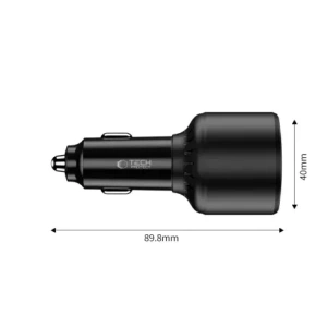 Kup Ładowarka samochodowa Tech-Protect CC04 3-port Car Charger USB-A, 2xUSB-C PD 130W Black - THP4082 - {ean13} - Sklep Home Screen