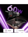 Kup Ładowarka samochodowa Tech-Protect CC05 2-port Car Charger USB-A, USB-C PD 60W + USB-C Cable Black - THP4084 - {ean13} - Sklep Home Screen