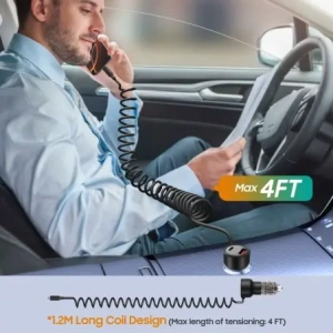 Kup Ładowarka samochodowa Tech-Protect CC05 2-port Car Charger USB-A, USB-C PD 60W + USB-C Cable Black - THP4084 - {ean13} - Sklep Home Screen