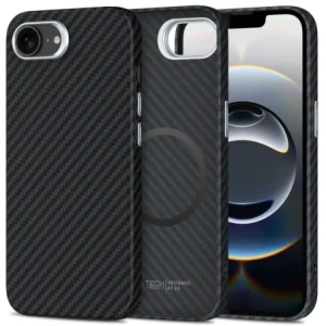 Buy Case Tech-Protect Ion Carbon MagSafe Apple iPhone 16e Black/silver - THP4086 - {ean13} - Home Screen Store Europe