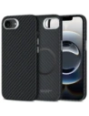 Etui Tech-Protect Ion Carbon MagSafe Apple iPhone 16e Schwarz/Silber