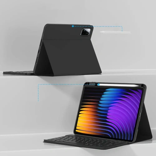 Buy Case with keyboard Tech-Protect SmartCase Pen + Keyboard Xiaomi Pad 7 / 7 Pro Black - THP4087 - {ean13} - Home Screen Store Europe