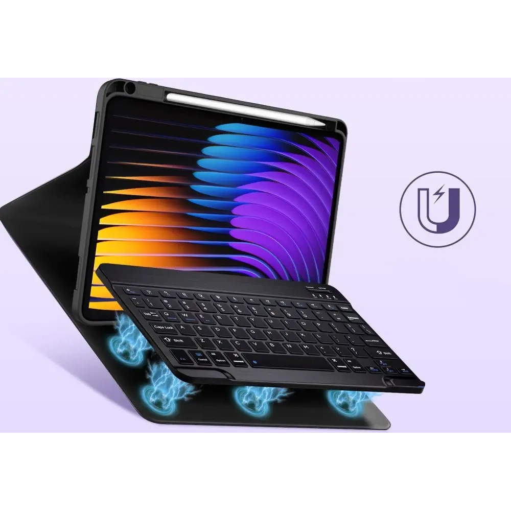 Etui z klawiaturą Tech-Protect SmartCase Pen + Keyboard Xiaomi Pad 7 / 7 Pro Black
