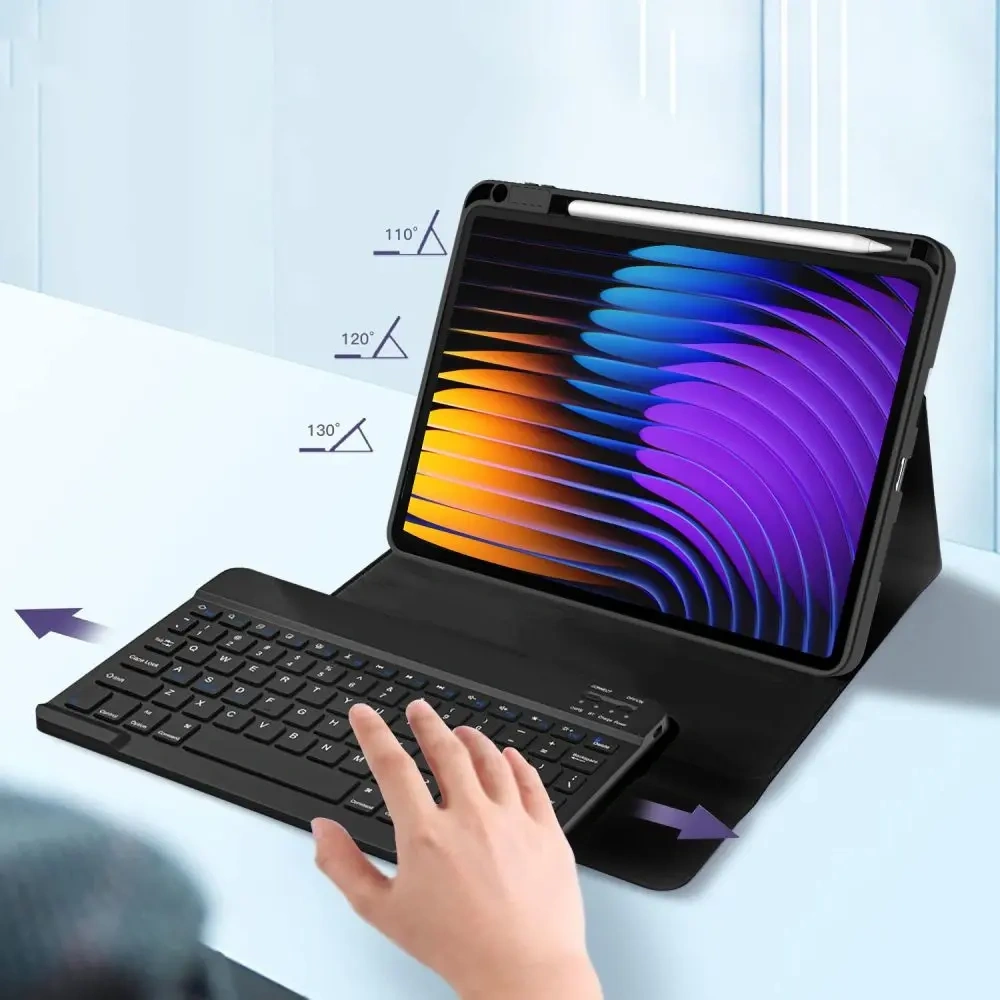 Etui z klawiaturą Tech-Protect SmartCase Pen + Keyboard Xiaomi Pad 7 / 7 Pro Black