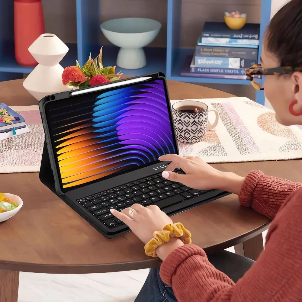 Etui z klawiaturą Tech-Protect SmartCase Pen + Keyboard Xiaomi Pad 7 / 7 Pro Black