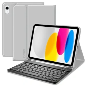 Kup Etui cu tastatură Tech-Protect SmartCase Pen + Keyboard Apple iPad Air 10.9 2022 (5. generație) / iPad Air 11 2025 (7. generație) Gri - THP4088 - {ean13} - Sklep Home Screen