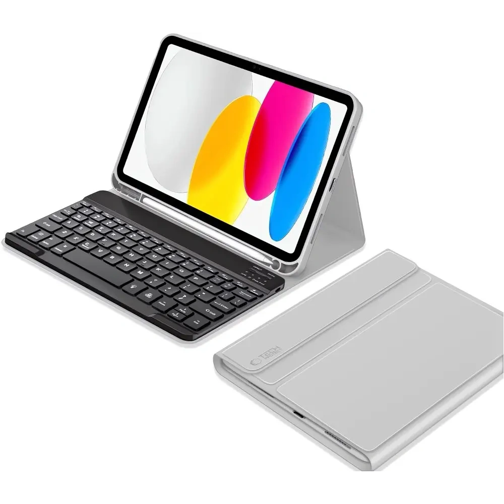 Etui z klawiaturą Tech-Protect SmartCase Pen + Keyboard Apple iPad Air 10.9 2022 (5. generacji) / iPad Air 11 2025 (7. generacji) Grey