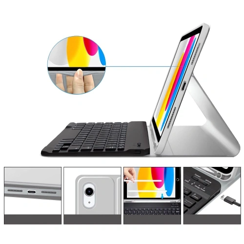 Kup Etui cu tastatură Tech-Protect SmartCase Pen + Keyboard Apple iPad Air 10.9 2022 (5. generație) / iPad Air 11 2025 (7. generație) Gri - THP4088 - {ean13} - Sklep Home Screen