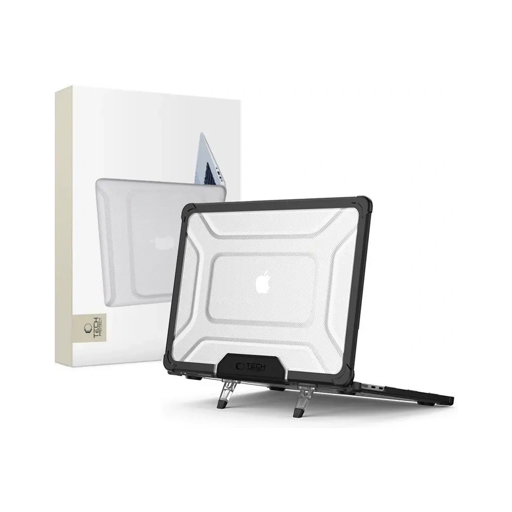 Etui Tech-Protect Smartshell Pro Apple MacBook Air 15” (M2/M3/M4) 2023-2025 Black/clear