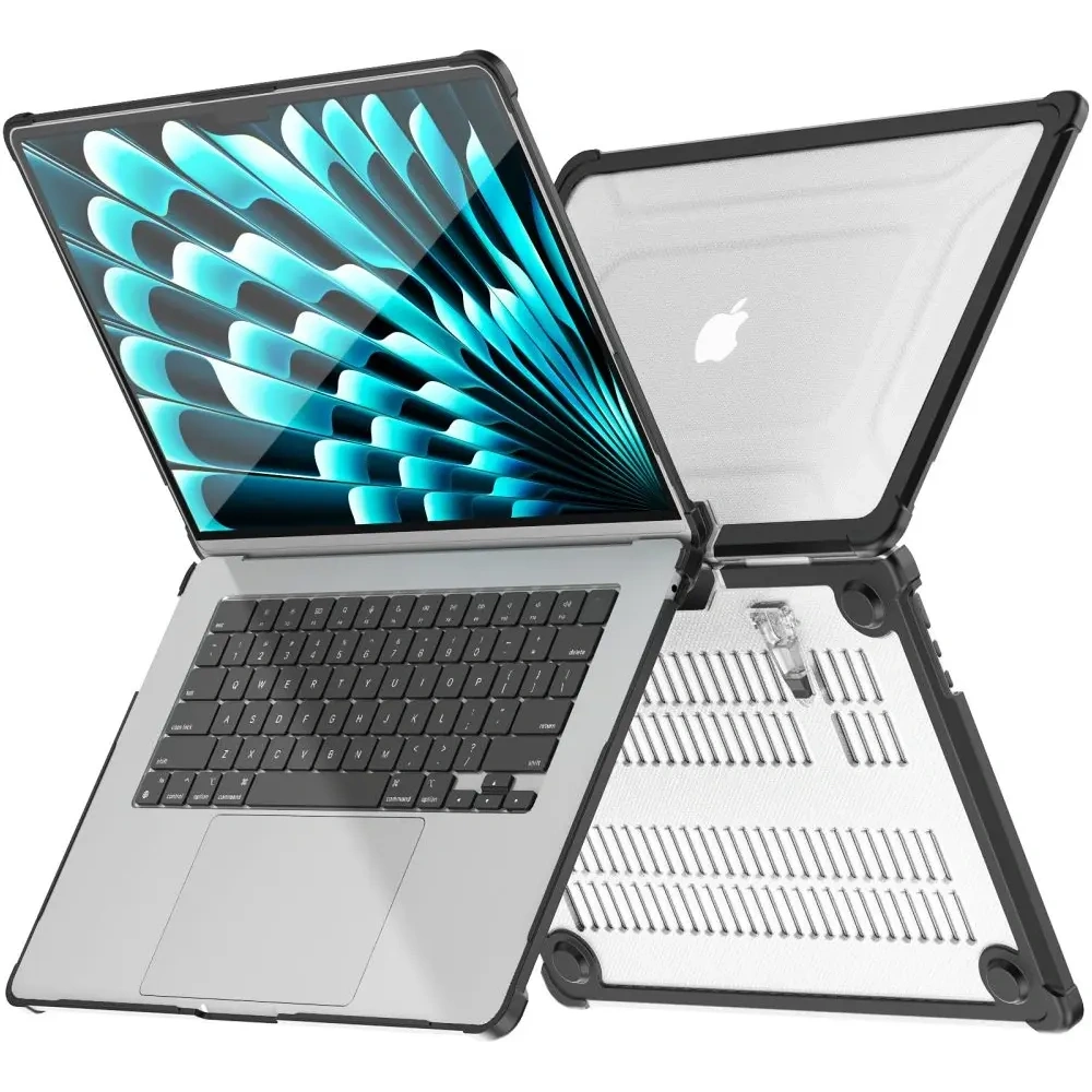 Etui Tech-Protect Smartshell Pro Apple MacBook Air 15” (M2/M3/M4) 2023-2025 Black/clear
