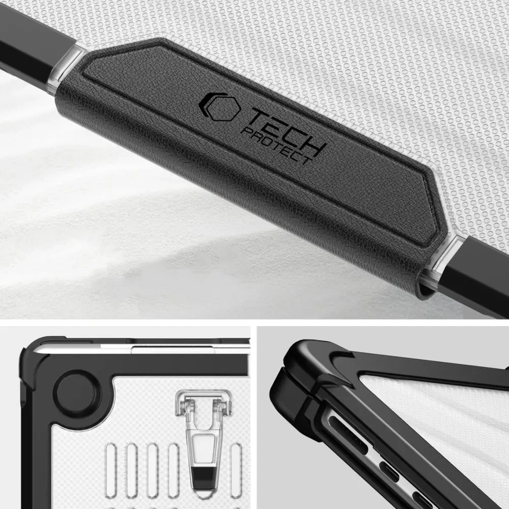 Etui Tech-Protect Smartshell Pro Apple MacBook Air 15” (M2/M3/M4) 2023-2025 Black/clear